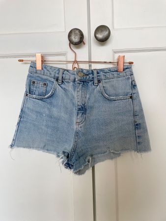 Short en jean femme Topshop Moto - Taille 34