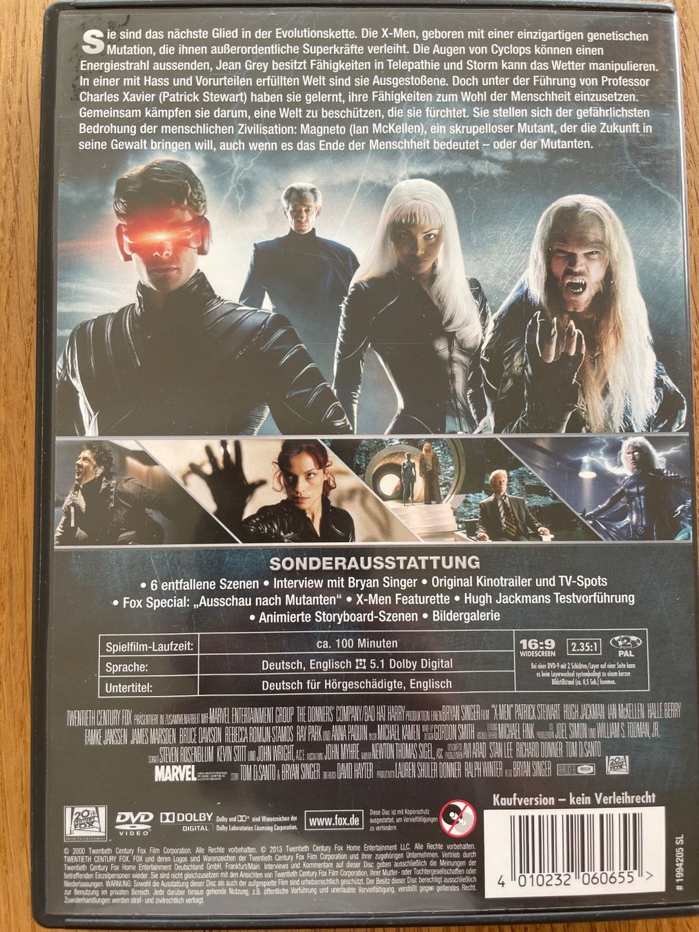 Tutti i DVDs: X-Men DVD – Usato da Hüntwangen venduto da AlpenTomy 1