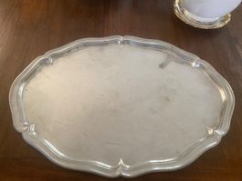 Antike Versilberte Serviertablett 44 cm( Moser, Bern)