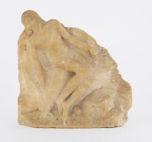 Raro frammento marmoreo Pietà Epoca Rinascimentale Alta epoc