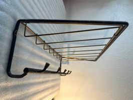 Vintage Wandgarderobe - Metall - 60er Jahre Design