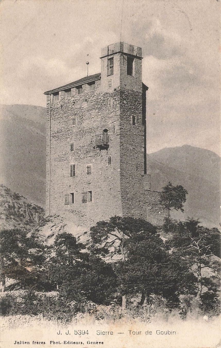 Cartoline postali: Sierre tour de goubin – Usato da Biasca venduto da Blenio71