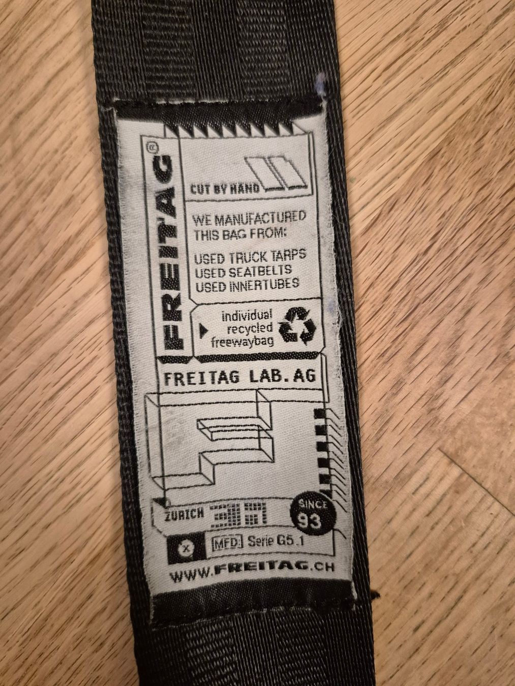 Freitag Taschen: Freitag Tasche, Velo-Courrier, A4 & A3 Format, Messenger-bag – Gebraucht aus Zürich von Korallenfisch 2