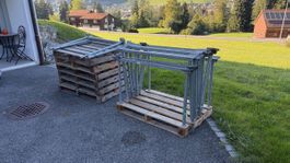 7Stk. Rungen Paletten für Langgut/Brennholz