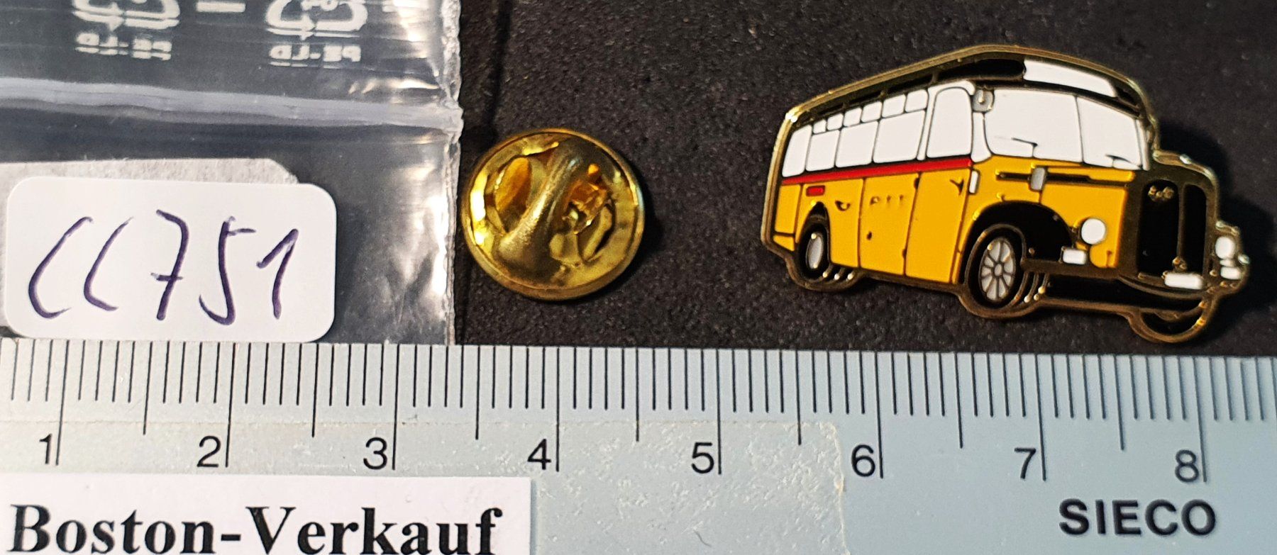 Saurer Placchette & Badge: CC751 - Pin PTT Postauto Saurer – Usato da Reinach BL venduto da Boston-Verkauf 2