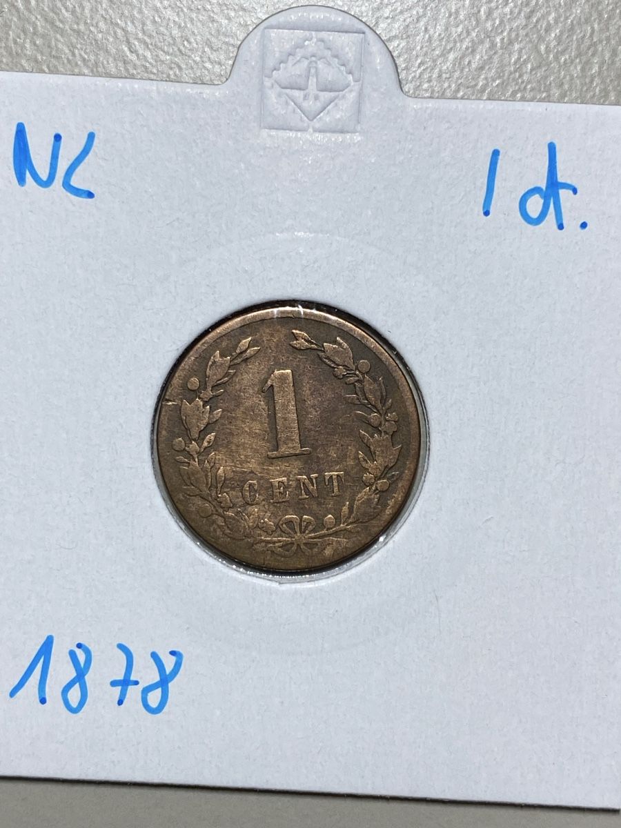 Tutti le monete: NL - 1 cent - 1878 – Usato da Payerne venduto da Mike1682