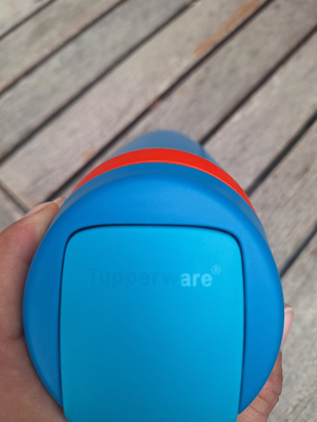 Tupperware Borracce & Thermos: Tupperware Trinkflasche Blau-Orange – Nuovo (secondo la descrizione) da Aarau venduto da Chillkrot 1