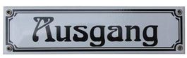 Emailschild - Ausgang