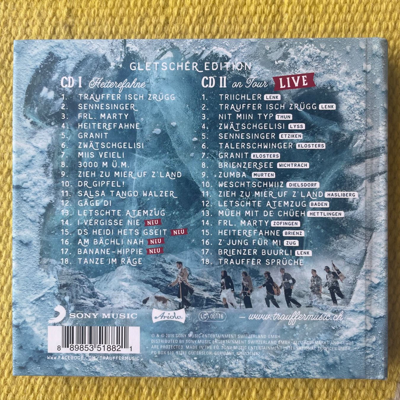 CD: TRAUFFER-2CD GLETSCHER EDITION HEITEREFAHNE – Usato da Rorschacherberg venduto da CD-Roli 1