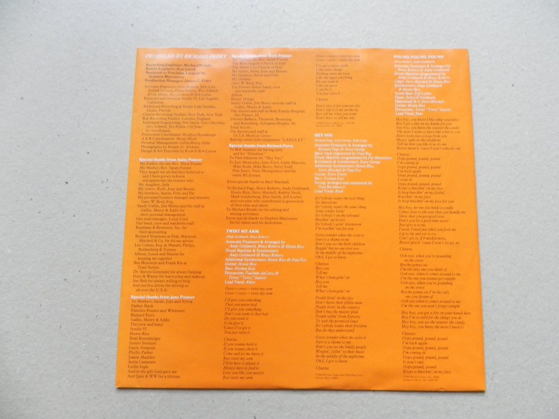 Schallplatten: LP US Soul R&B Disco The Pointer Sisters 1985 Contact – Gebraucht aus Siebnen von krimsie 3
