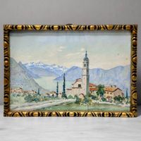 KOCH Jean Ferdinand (1880-1980) Aquarelle Lac Léman St. Prex
