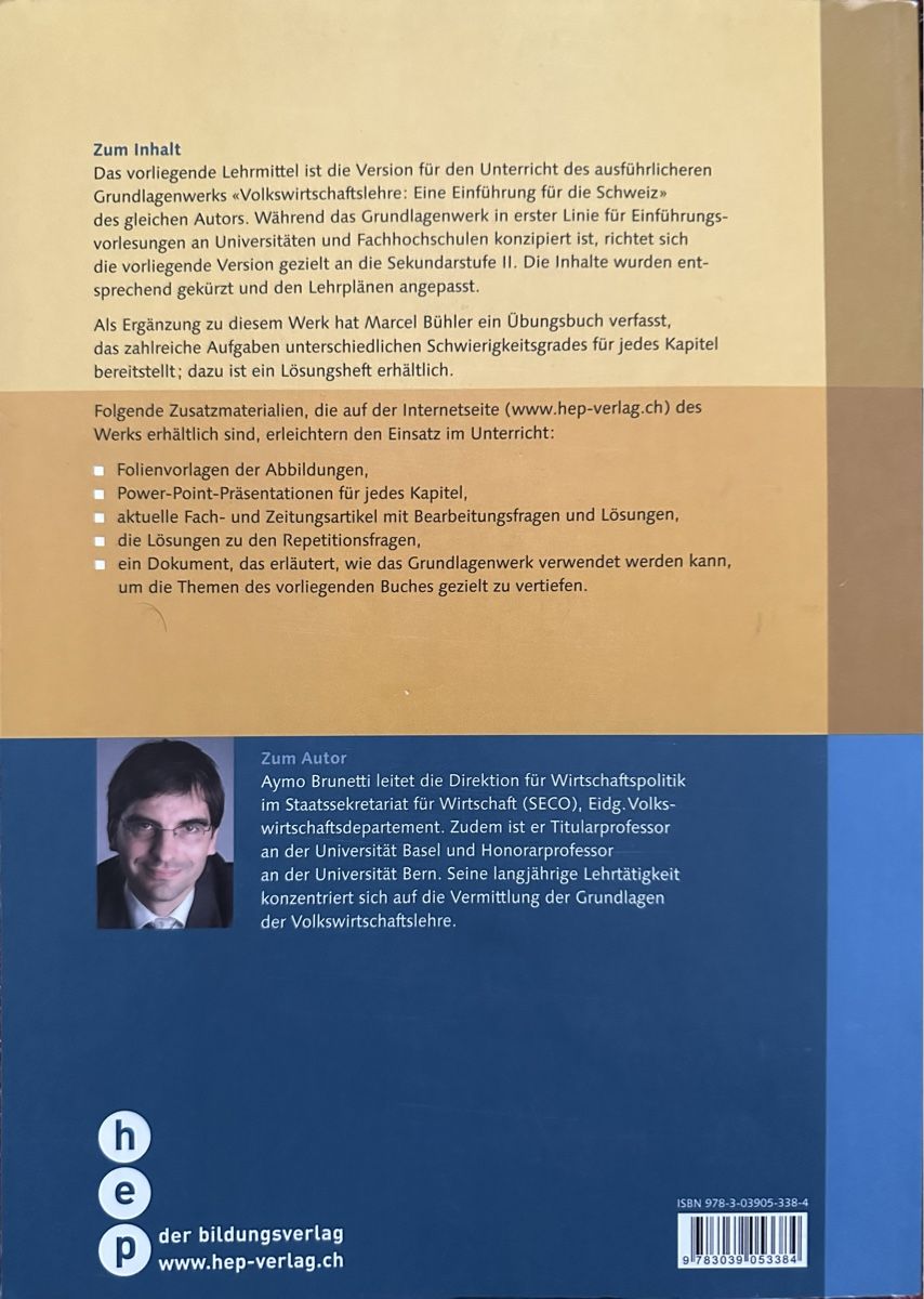Libri: Aymo Brunetti Volkswirtschaftslehre Buch – Nuovo (secondo la descrizione) da Bern venduto da schnupka 1