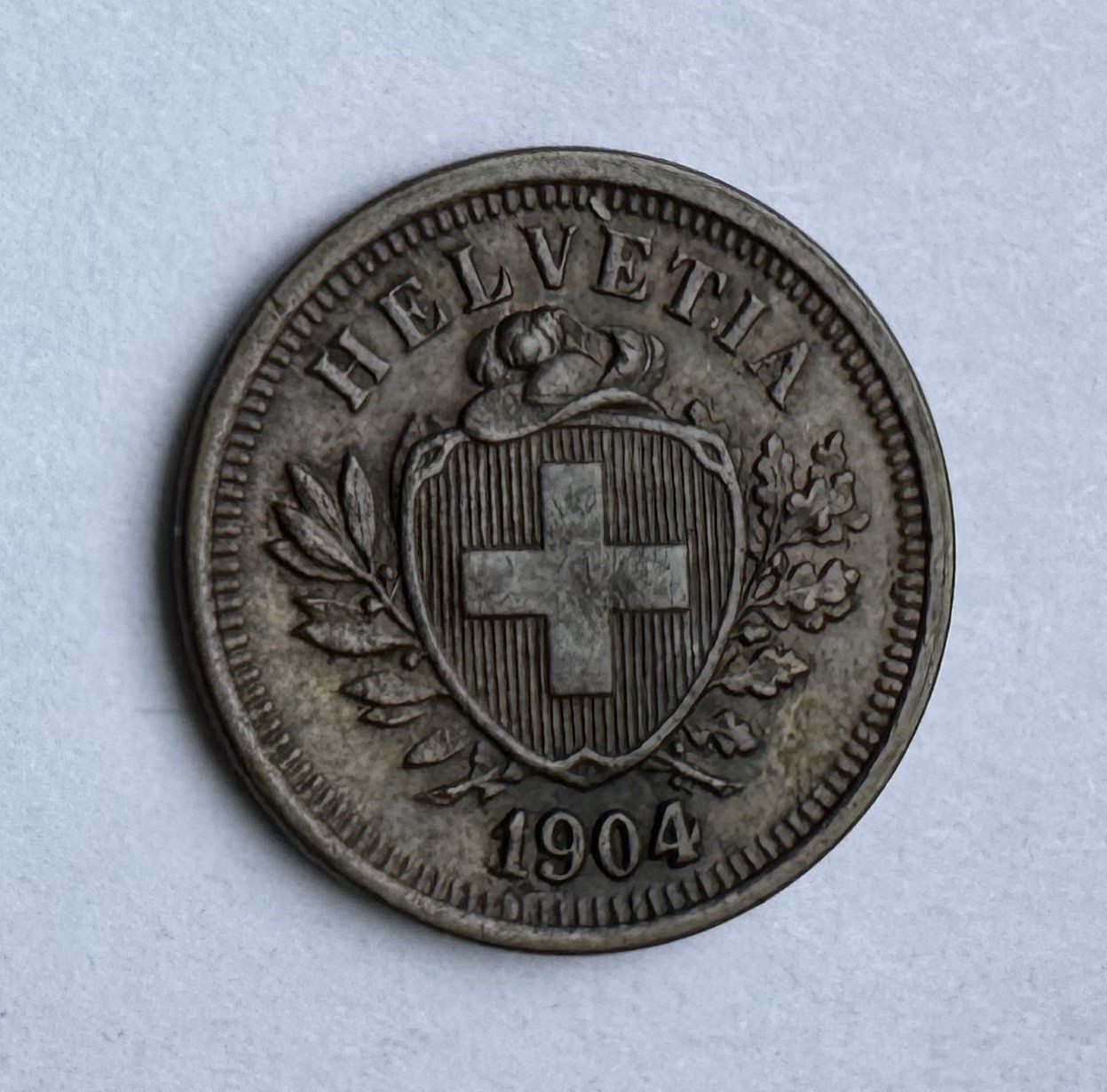 Tutti le monete: 1904 1 Rappen -unz – Usato da Kirchberg SG venduto da Helveticus00