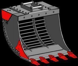 Bagger: Hydraulische Siebschaufel für Bagger – Neu und originalverpackt aus Beckenried von 2D-BauAG 3