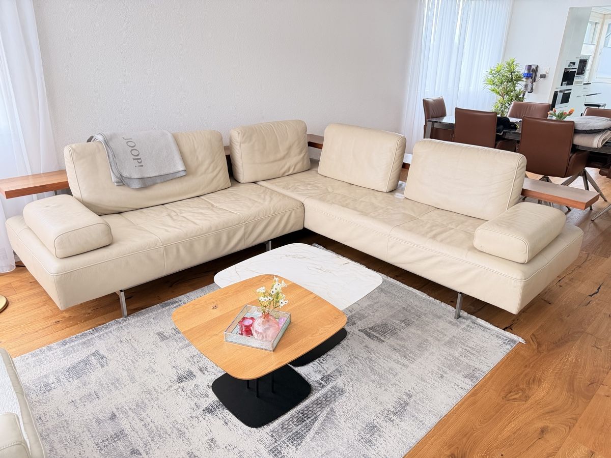 Rolf Benz Divani: Rolf Benz Dono 6100  Ecksofa Leder Beige – Usato da St. Margrethen SG venduto da luj363 1