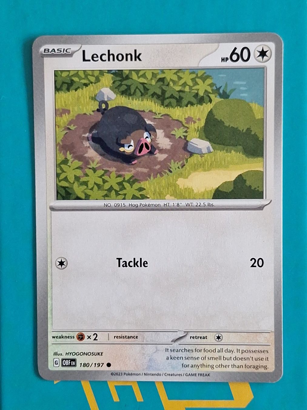 Pokémon Carte collezionabili: Lechonk - Pokemon Obsidian Flames – Usato da Altstätten SG venduto da GGsGameshop