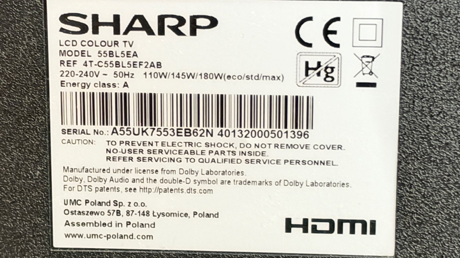 Sharp Televisori: Fernseher 55 Zoll – Usato da Kriens venduto da Famschmidlin 4
