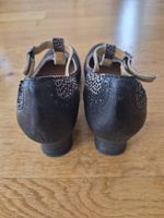 Escarpin Salomé Brako cuir couleur léopard et noir