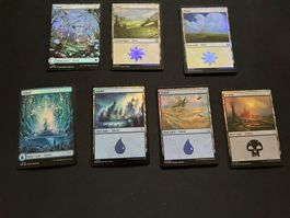 Full art + foil lands Magic the gathering