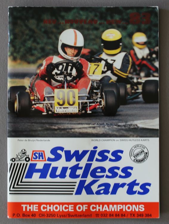 Prospekt, Swiss Hutless Karts, 1983 | Kaufen auf Ricardo