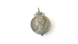 Antique pendentif Art-Nouveau Louis Rault avec miroir