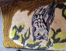 Wandbild Eule Makramee, Handgefertigt - Blickfang im Haus