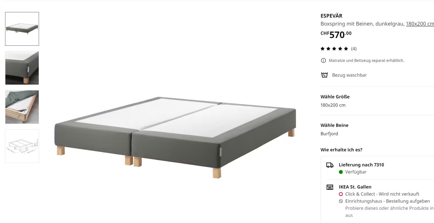 Espevar Base A Doghe 160x200 Ikea ESPEVÄR Und ARNAVIK 180 Cm Bett