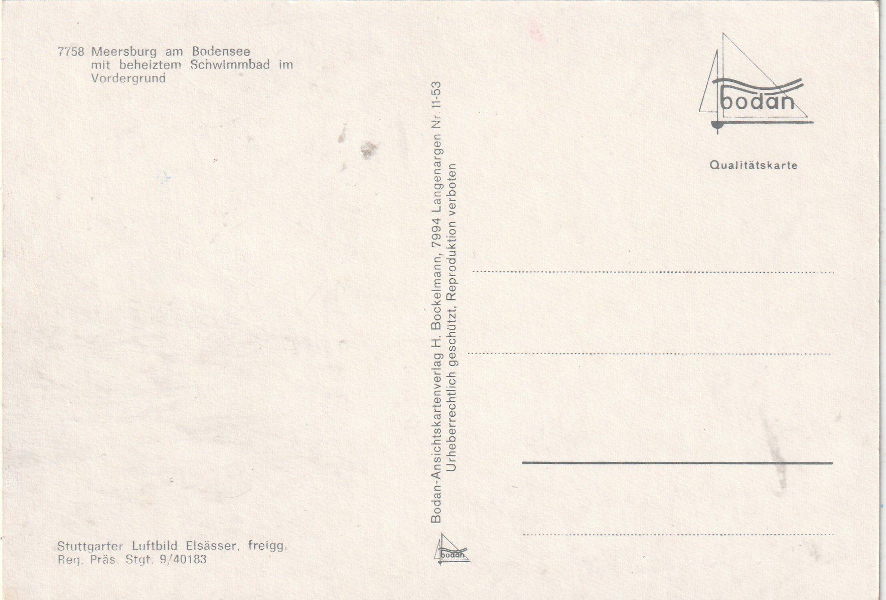 Cartoline postali: 2 karten Meersburg am Bodensee – Usato da Lumbrein venduto da made02 3