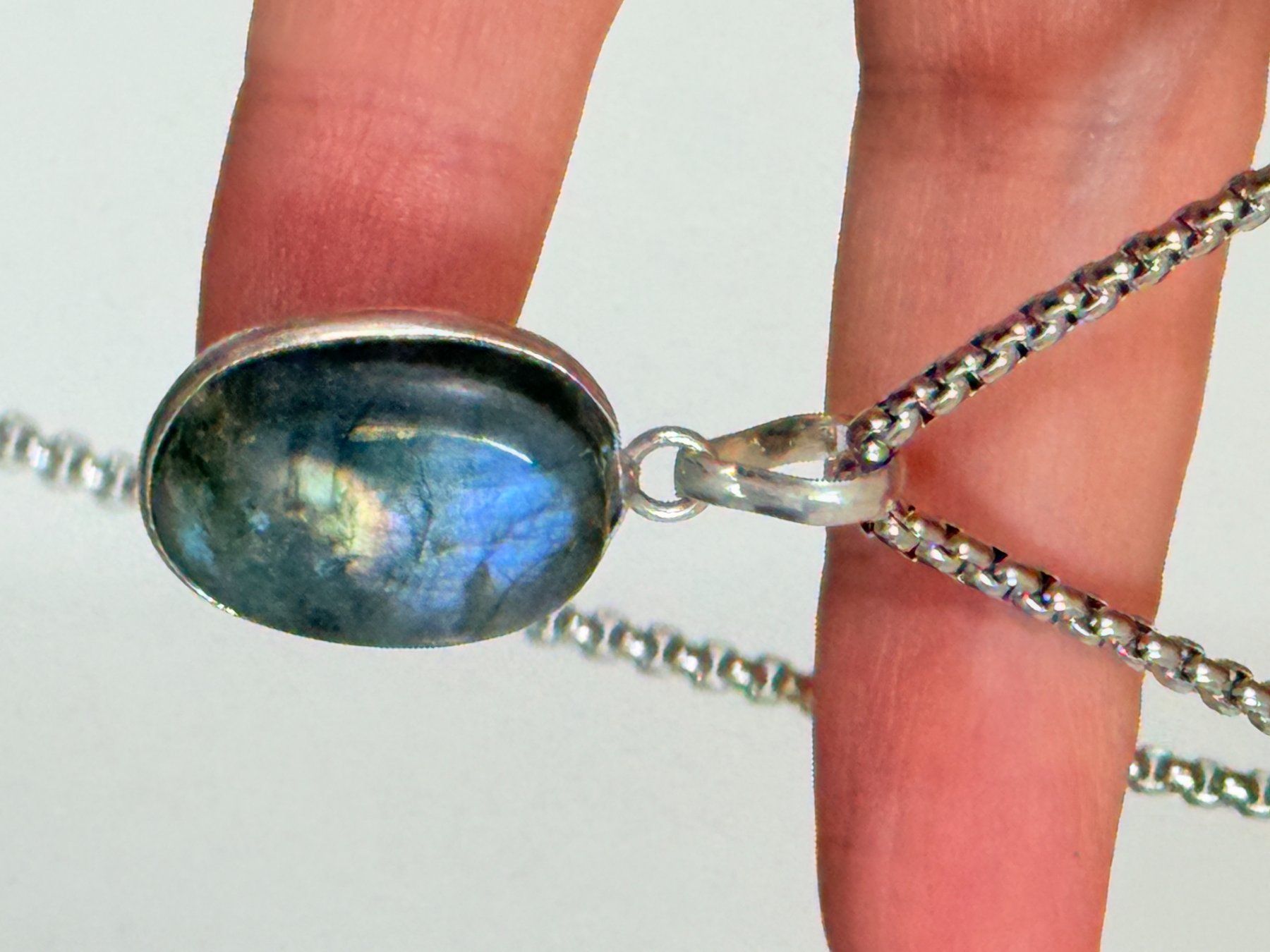 Ketten: Collier labradorite, élégant et tendance ✨ – Neu und originalverpackt aus Genève von AWWA 9