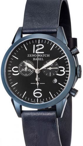 Modische Markenuhren: ZENO-WATCH, Retro Vintage Uhr – Neu und originalverpackt aus Basel von Uhren-Basel
