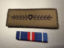 Miliz-Klett und Diensttage Ribbon - Schweizer Armee