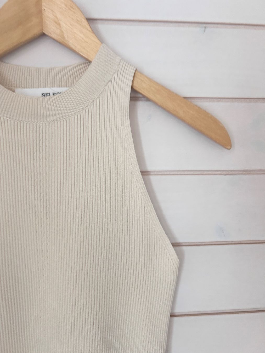 Tops: Selected Femme Rib Top - Gr. S – Gebraucht aus Illnau von Monkky 4