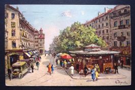 GENÈVE Place du Molard - Künstler signiert