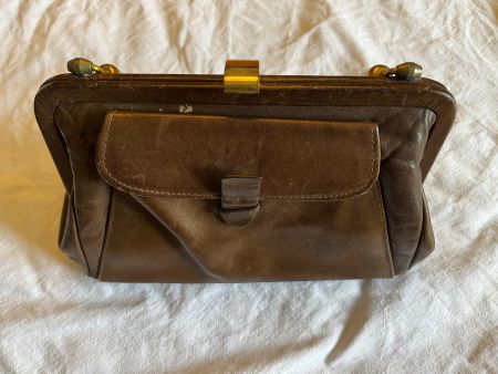 Vintage Lederhandtasche