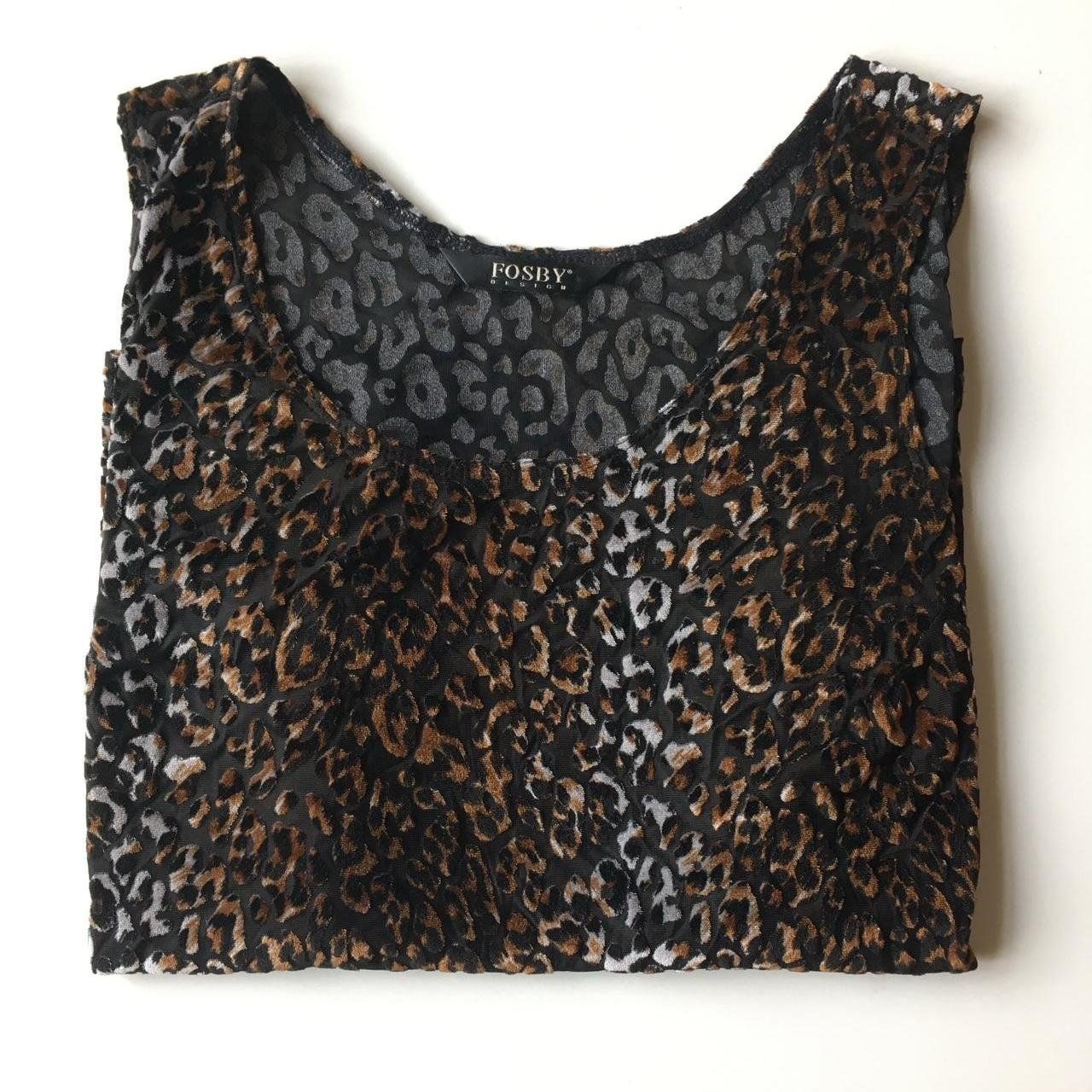 T-shirt: Débardeur FOSBY Design léopard texturé - taille 40 – Usato da Troinex venduto da Irisglo 5
