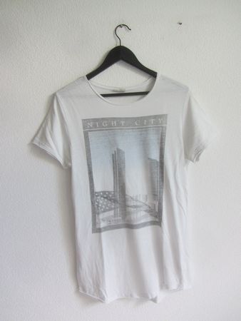 JACK & JONES - T-Shirt weiss mit Print S