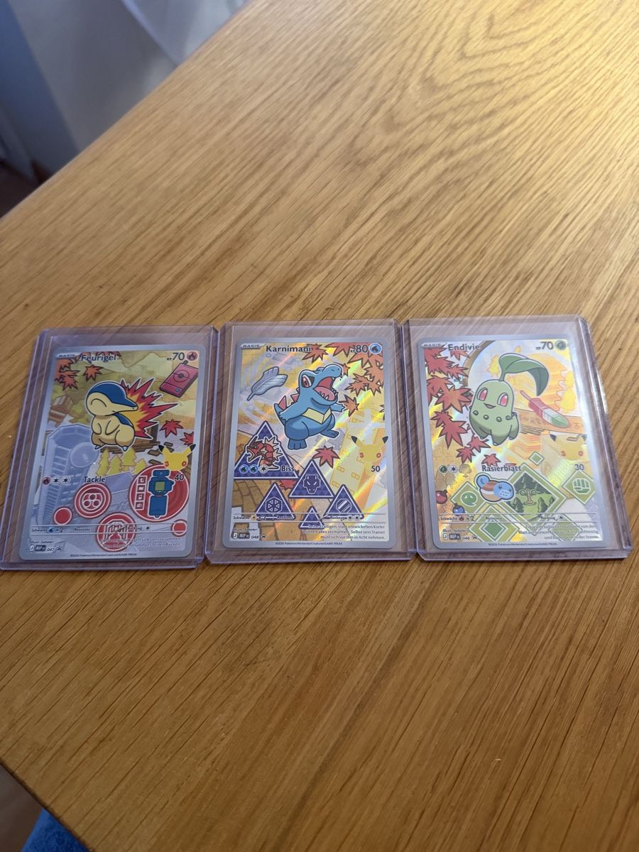 Pokémon Sammelbilder & Trading cards: Pokémon Erste Partner Series 2 Karnimani Endivie Feurigel – Neu (gemäss Beschreibung) aus Kaltbrunn von dav_vqr9