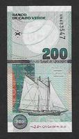 Cabo Verde  200  Escudos  Bankfrisch