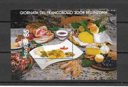 Sonderblock 1290 Tag der Briefmarke Bellinzona ** 21.11.2008