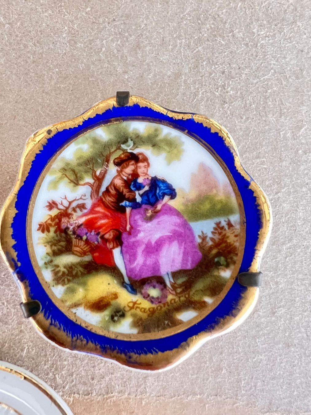 Piatti: 3 miniature Limoges plates – Nuovo (secondo la descrizione) da Lausanne venduto da NYC67 2