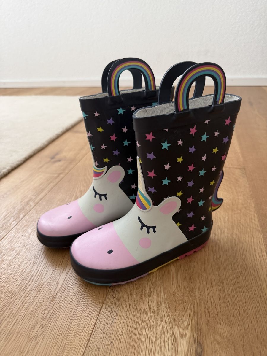 Scarpe per ragazzi: Kinder Gummistiefel Einhorn, Gr. 28 – Usato da Interlaken venduto da fbnscl 2