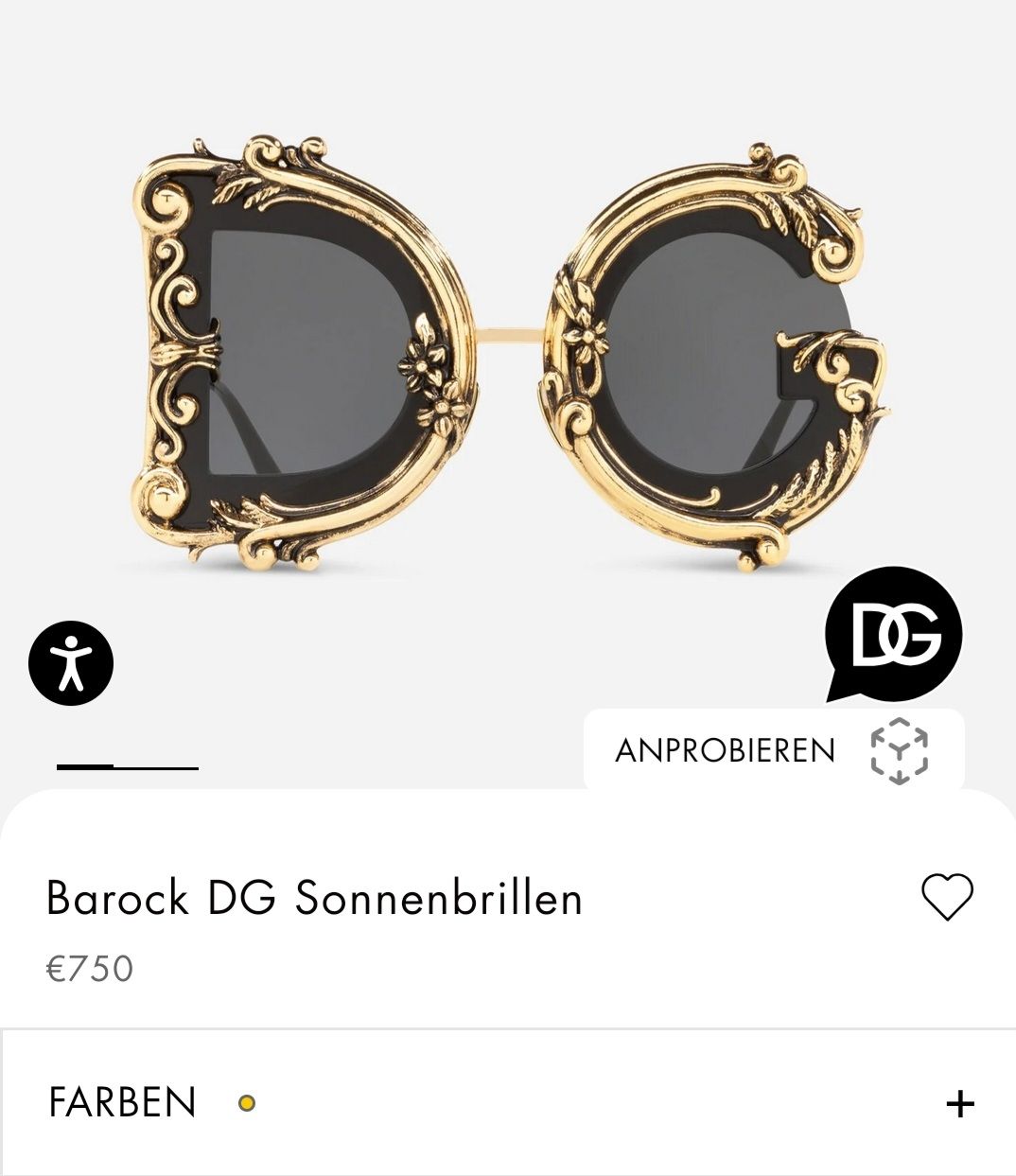 Dolce & Gabbana Occhiali & Lenti: Dolce & Gabbana Sonnenbrille – Nuovo (secondo la descrizione) da Allschwil venduto da xoxSomeTimesxox 2