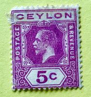 Briefmarken aus Sri Lanka (Ceylon) gestempelt 