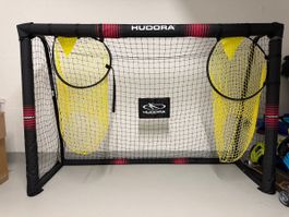 Fussballtor Hudora mit Fangnetzen
