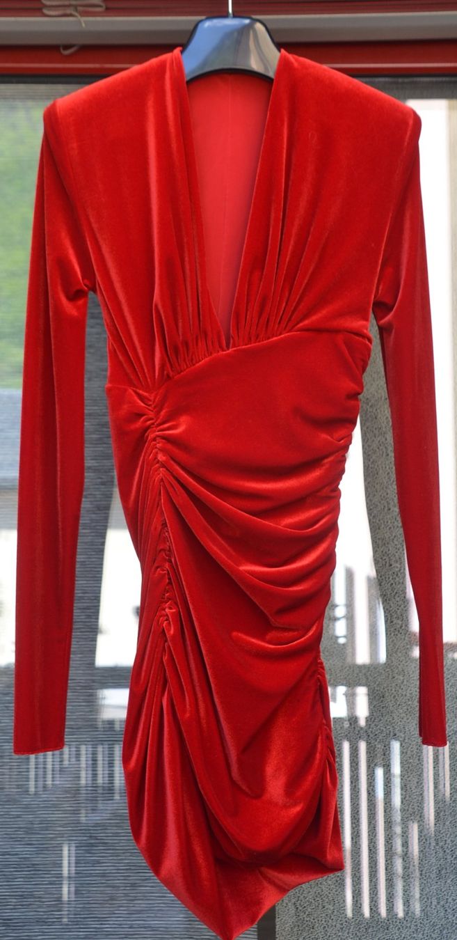 Vestiti: Alexandre Vauthier Samtkleid / robe en velours .38 – Usato da Collonges venduto da arashee