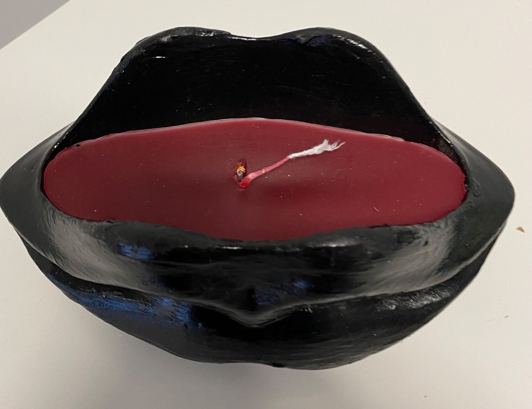 Kerzen: Vase- Kerze Lippe Schwarz Dekoration – Neu und originalverpackt aus Au ZH von Jaggy4 1