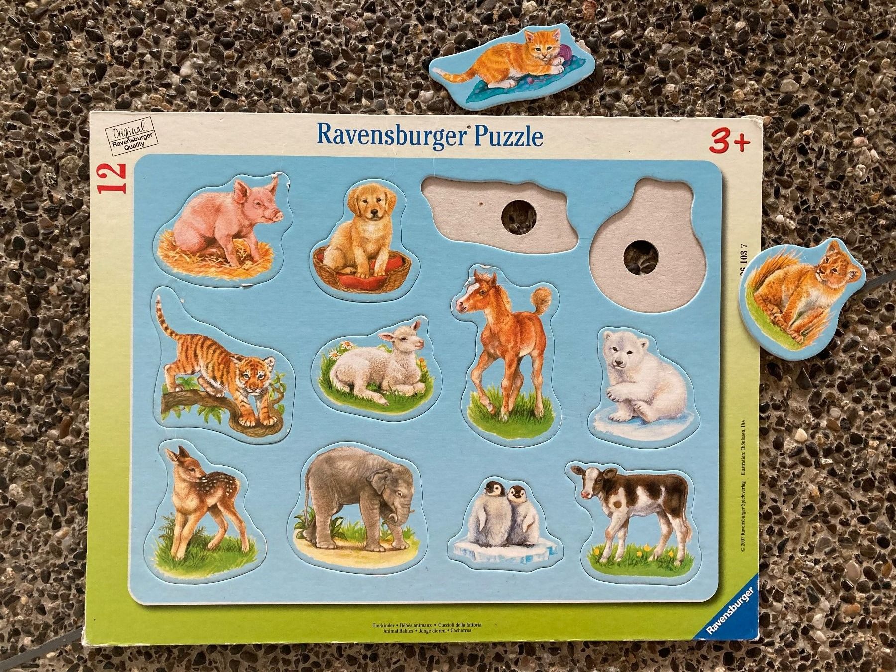 Ravensburger Puzzle: Puzzle Tiere Ravensburger 12 Teile – Usato da Aetingen venduto da Nadinsky 1