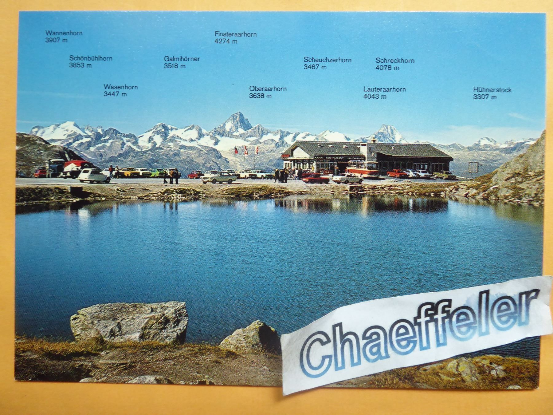 Cartoline postali: Nufenenpass,  Wallis - Tessin – Nuovo (secondo la descrizione) da Zürich venduto da Chaeffeler