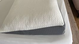 Keilkissen Memory Foam Wedge Pillow White Grey Good Conditio