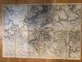 3 Originalkarten von dem Königreiche Würtemberg 1800